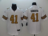 Nike Saints 41 Alvin Kamara White Color Rush Limited Jersey,baseball caps,new era cap wholesale,wholesale hats